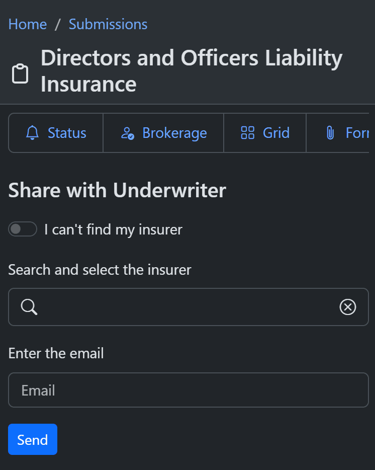 Share your submission with who you work with